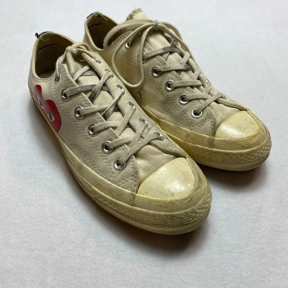 Chuck Taylor Sneakers Unisex 7 Off White Converse Comme Des Gascons - Picture 4 of 8